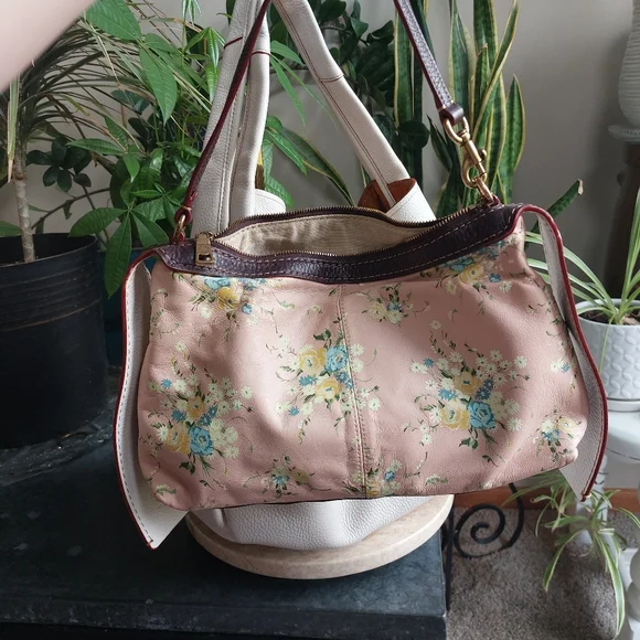 🤍Coach 1941 Bandit 39 Chalk Hobo With Paraire Flower Saddle Print Inner Bag - Picture 15 of 15